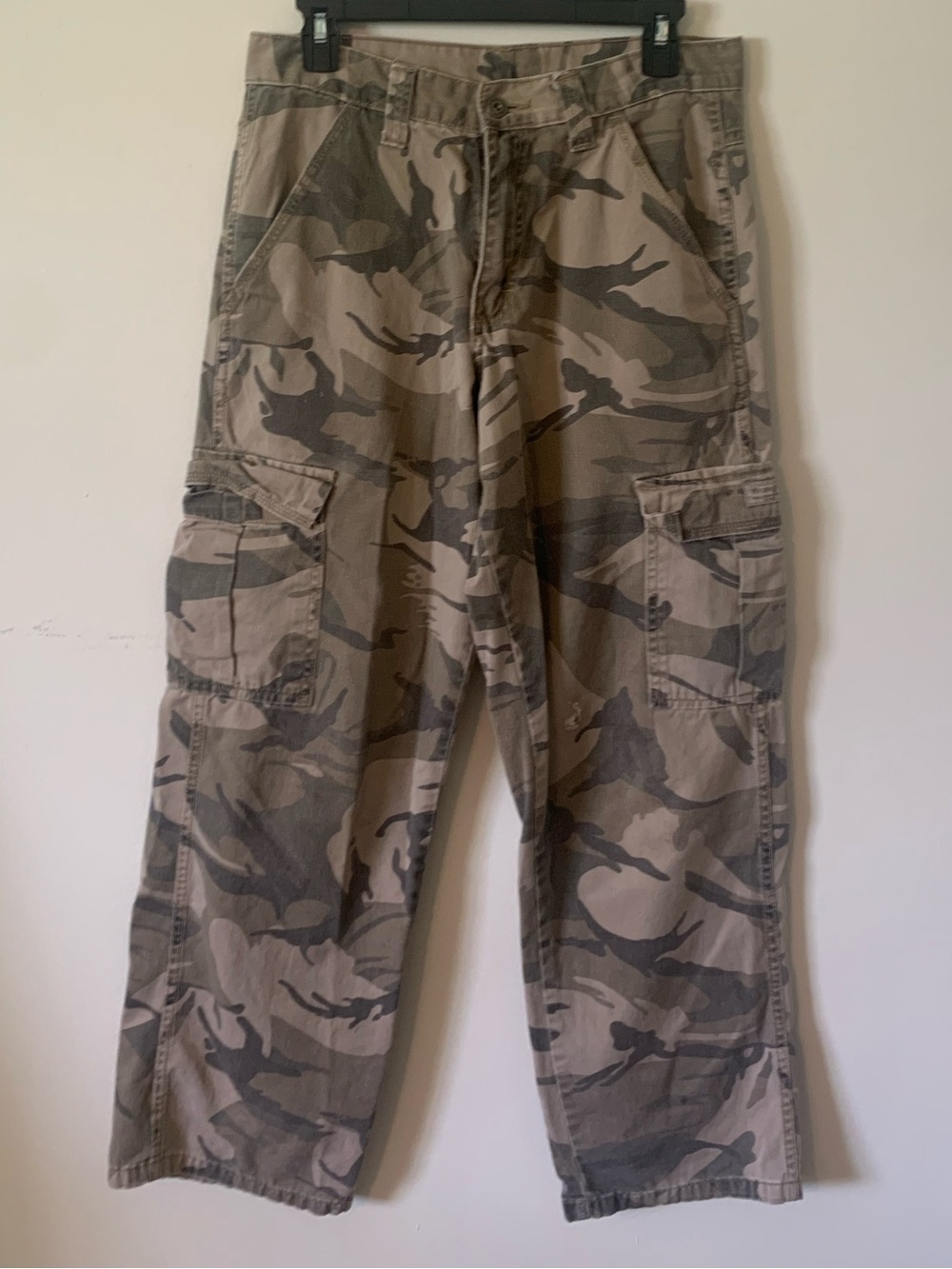 Womens Camo Cargo Pants - Olive and Khaki